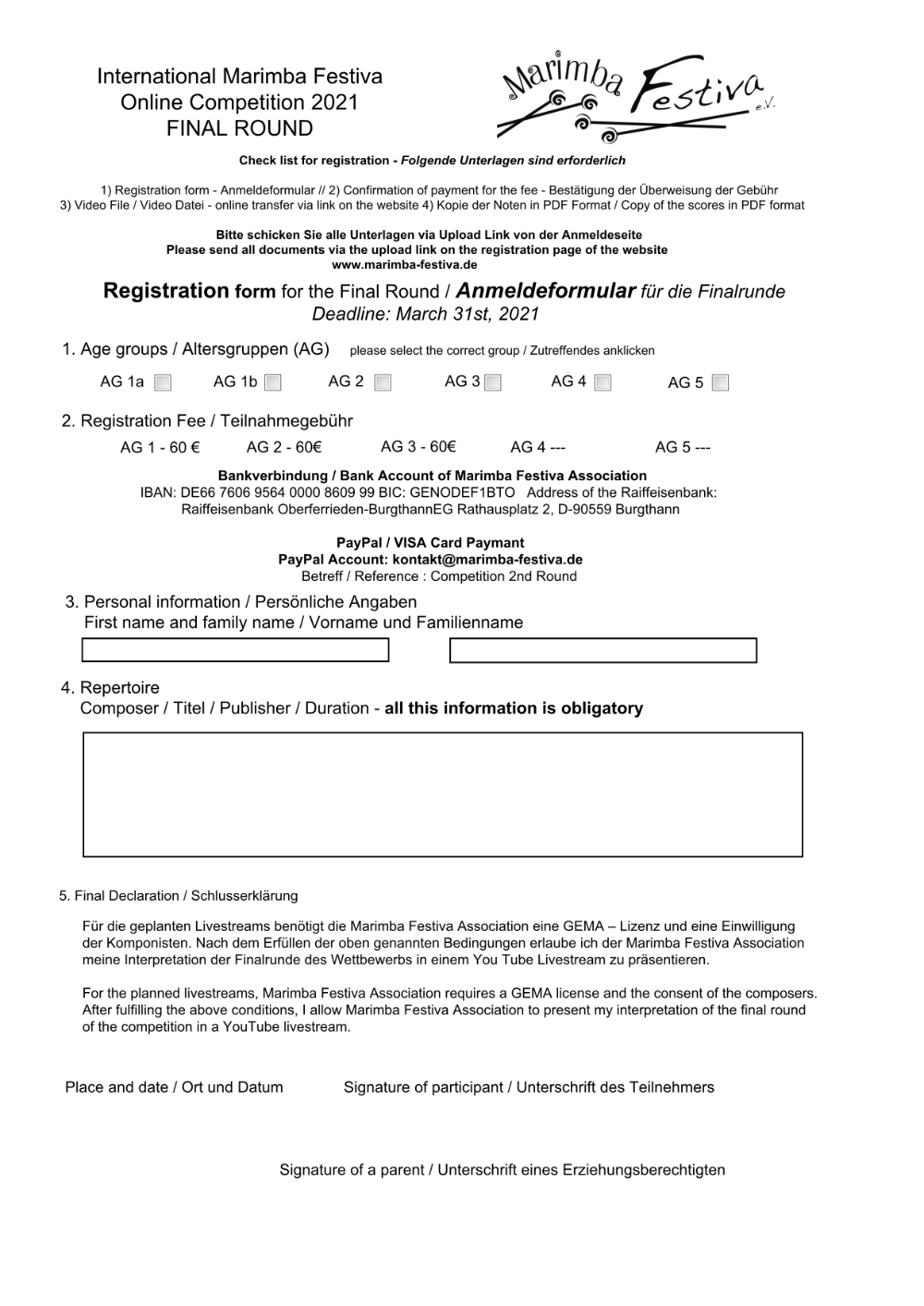 Anmeldeformular-Registration Form