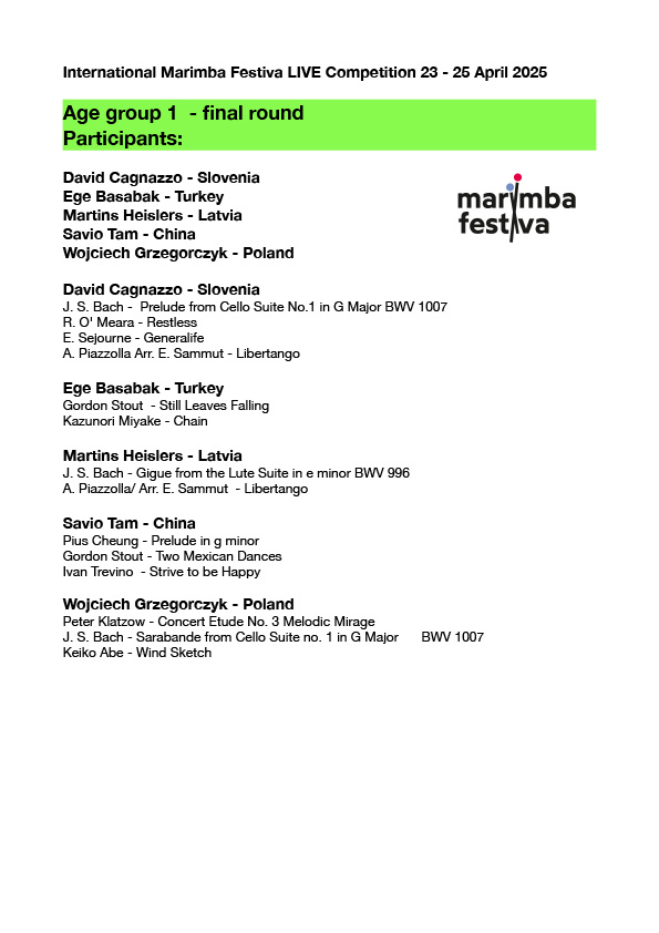 Repertoire - All Groups