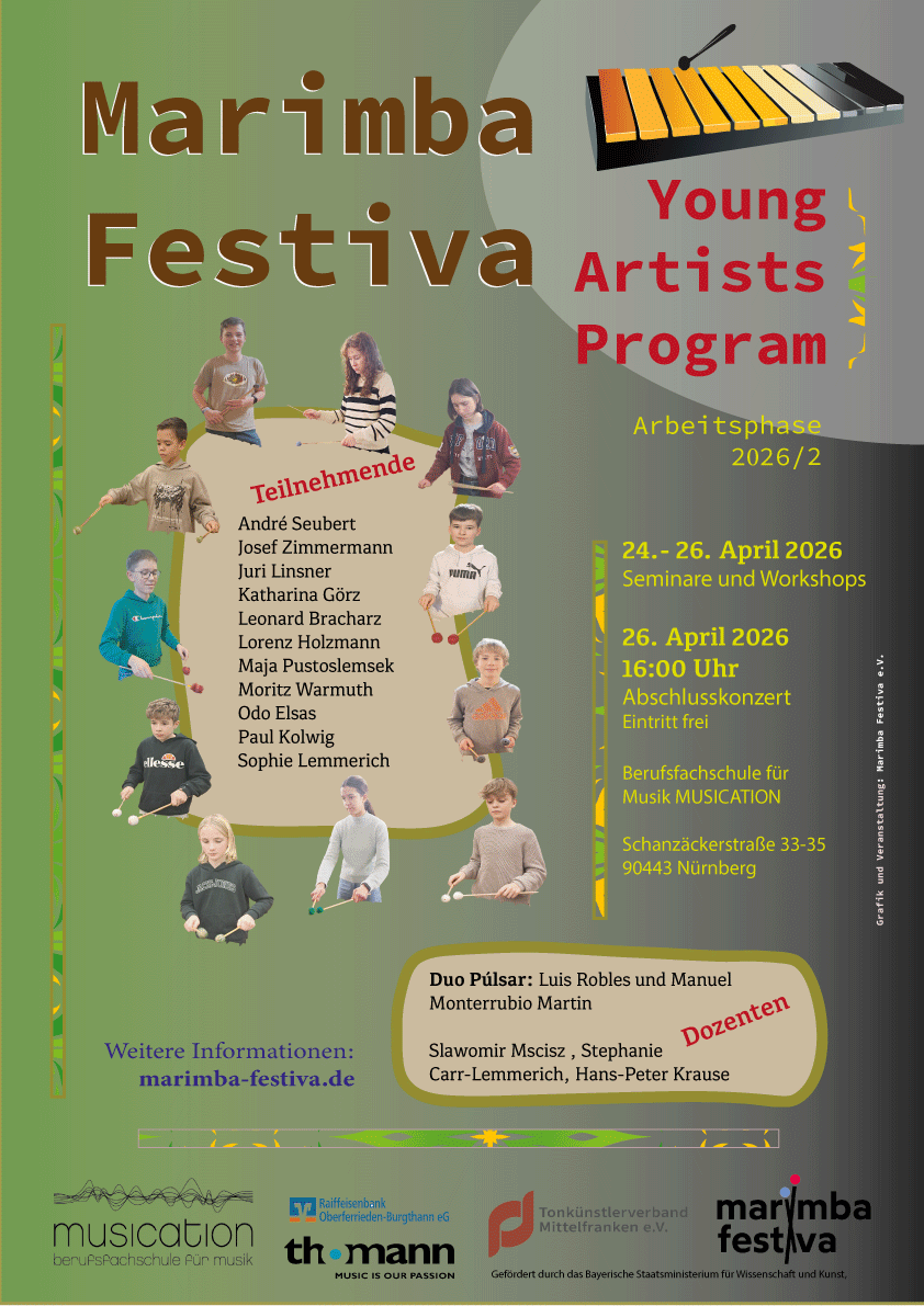 Plakat: Marimba Festiva Design